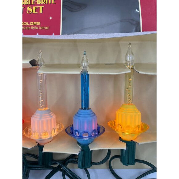 Christopher Radko Bubble-Brite 7-Light Set Radiant Colors Christmas Decor Indoor - Picture 5 of 11
